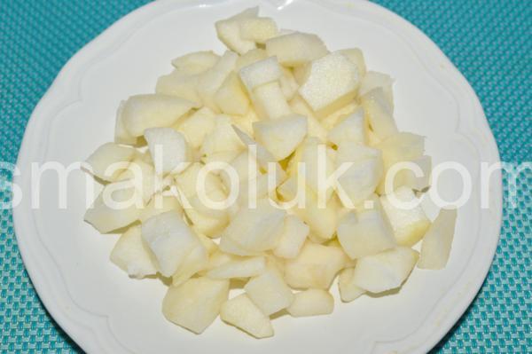 1_салат з крабовими паличками, яблуками та сухариками