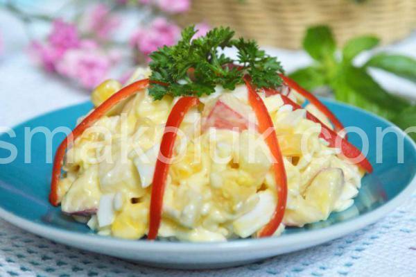 салат з яблуком, кукурудзою та плавленим сиром 11_салат з яблуком, кукурудзою та плавленим сиром