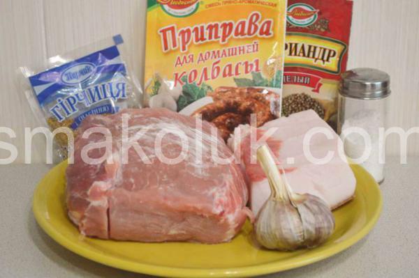 українська домашня ковбаса зі свинини 1_українська домашня ковбаса зі свинини