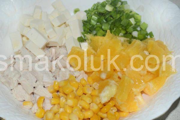 5_салат з куркою, апельсинами та сиром