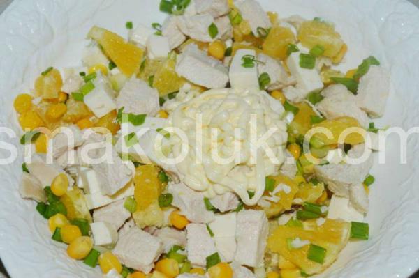 7_салат з куркою, апельсинами та сиром