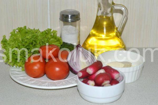 1_салат з бринзою, помідорами та огірками