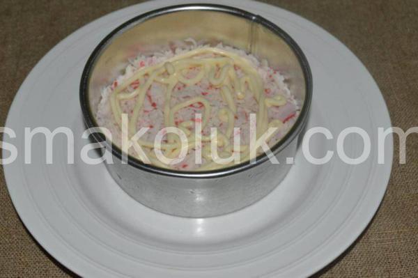 6_шаровий салат з крабовими паличками, сиром та горіхами