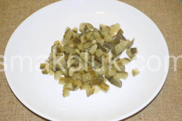 2_салат з шинкою, кукурудзою та маринованими огірками