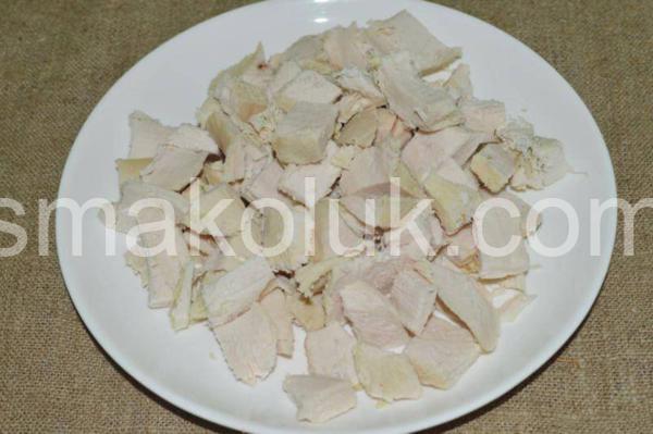 1_салат з куркою, ананасами та кукурудзою