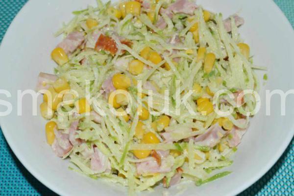 салат з редьки з кукурудзою та шинкою 4_салат з редьки з кукурудзою та шинкою